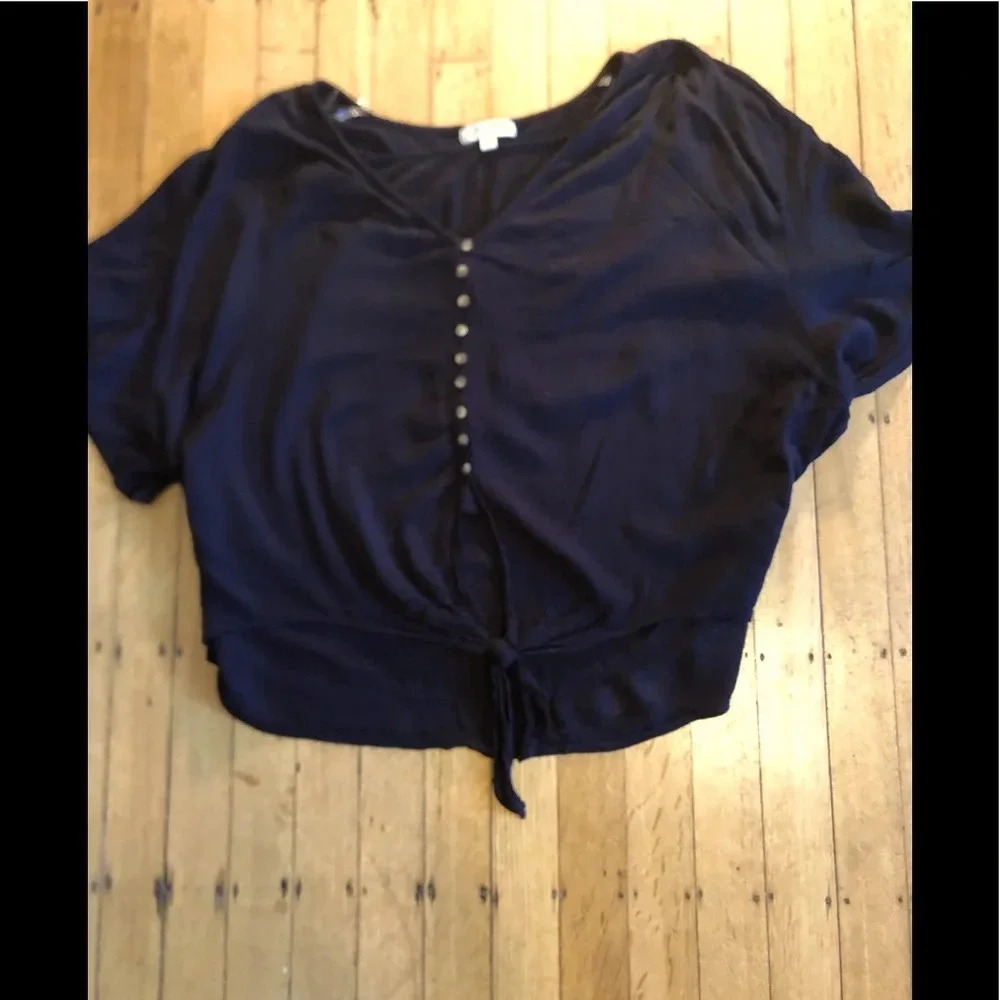 Tie bottom crop top